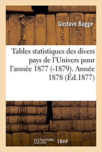Tables statistiques des divers pays de l'Univers pour l'année 1877 -1879. Année 1878 (Histoire) indir