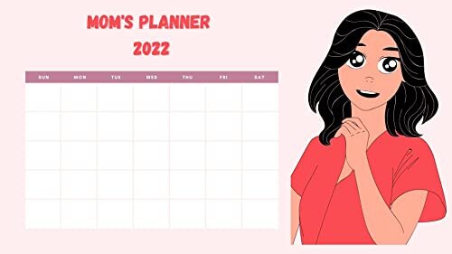 2022 Mom's Manager Wall Calendar: Family Planning Calendar 2022 Wall Calendar, MONTHLY OVERVIEW - 2022 wall calendar covers from Jan 2022 (English Edition)