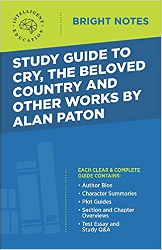 Study Guide to Cry, The Beloved Country and Other Works by Alan Paton (Bright Notes) indir