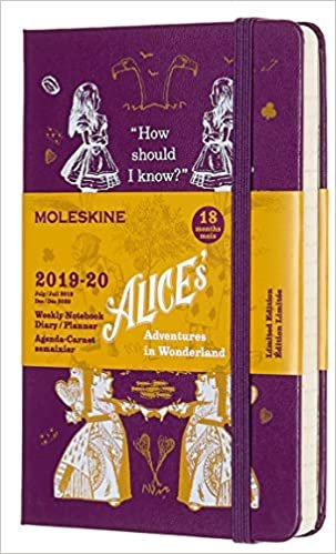ダウンロード  Moleskine Limited Edition Alice In Wonderland 18 Month 2019-2020 Weekly Planner, Hard Cover, Pocket (3.5" x 5.5") Purple 本