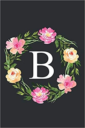 indir B: Floral Monogram Initial Letter B Composition Notebook Journal for Girls and Women (Monogrammed Notebook)