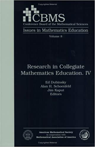 indir Research in Collegiate Mathematics Education IV (CBMS ISSUES IN MATHEMATICS EDUCATION): v. 4