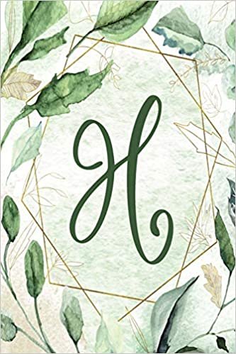 2020 Weekly Planner, Letter H - Green Gold Floral Design: 6”x9” 1-Yr Weekly Calendar, 1 week - 2-page layout, Alphabet (Letter/Initial H - Green Gold ... Planner/Calendar Alphabet Series, Band 8) indir