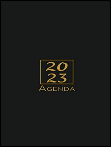 ダウンロード  Agenda 2023 día por página: Grande diaria calendario - español - tamaño A4 -12 meses , Planificador diario y mensual , Organizador 23 Negro 本
