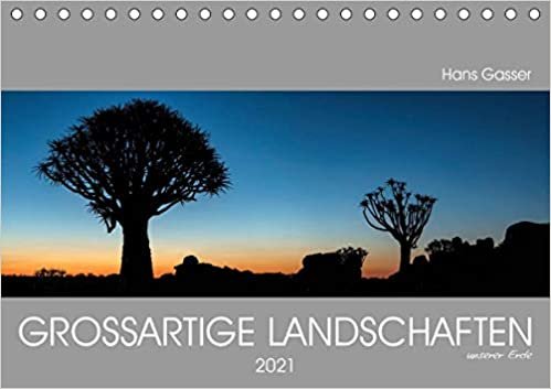 GROSSARTIGE LANDSCHAFTEN unserer Erde 2021 (Tischkalender 2021 DIN A5 quer): Panoramen von den schoensten Landschaften unserer Erde (Monatskalender, 14 Seiten )