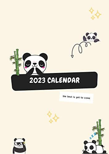 ダウンロード  2023 calendar: e-calendar with unique design for planning, scheduling and organizing for panda lovers (English Edition) 本