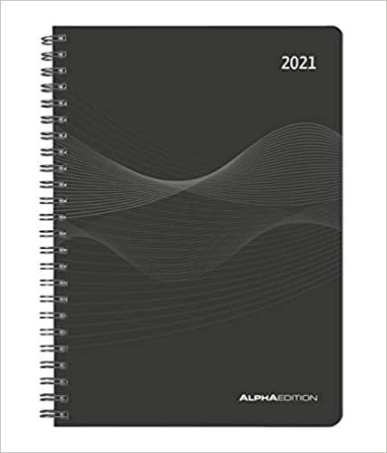 indir Wochenplaner PP-Einband schwarz 2021 - Kalender-Ringbuch A5