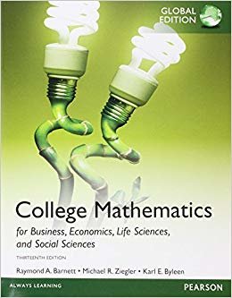 College Mathematics for Business, Economics, Life Sciences and Social Sciences, Global Edition indir