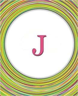 indir J: Circles Monogram Notebook | Journal | Diary Celebrating Friends &amp; Friendship – Cute Monogrammed Gift (Monogram Gifts)