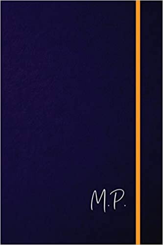 M.P.: Classic Monogram Lined Notebook Personalized With Two Initials - Matte Softcover Professional Style Paperback Journal Perfect Gift for Men and Women indir