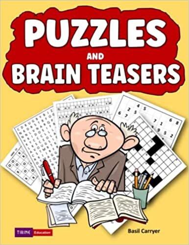 تحميل Puzzles and Brain Teasers: A Large Print Collection of Crosswords, Word Searches, Scrambled Words, Cryptograms, Sudoku and More for Adults