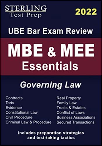 MBE & MEE Essentials Governing Law: UBE Bar Exam Review by Sterling Test Prep indir