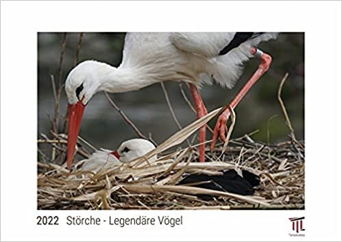 ダウンロード  Stoerche - Legendaere Voegel 2022 - White Edition - Timokrates Kalender, Wandkalender, Bildkalender - DIN A3 (42 x 30 cm) 本