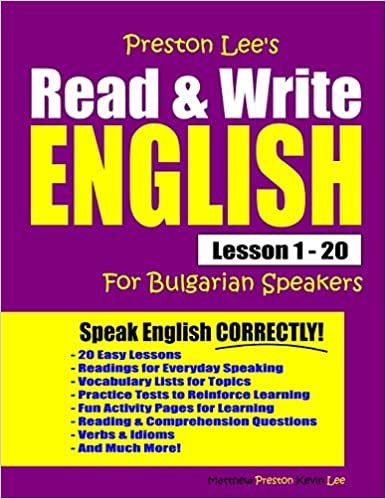 تحميل Preston Lee&#39;s Read &amp; Write English Lesson 1 - 20 For Bulgarian Speakers