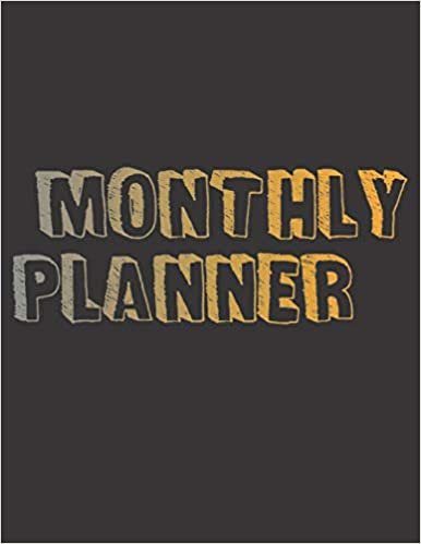 تحميل Monthly Planner: Academic Year Day Planner Calendar- Passion/Goal Organizer: Budget Planner Planner Workbook Calendar Bill Payment Log Debt Organizer Personal or Business Accounting