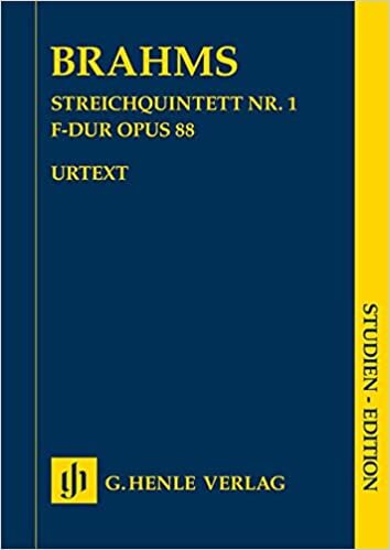 String Quintet no. 1 F major op. 88 - Studien-Edition (Taschenpartitur): Instrumentation: String Quintets