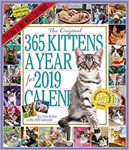 ダウンロード  The Original 365 Kittens a Year 2019 Calendar: Picture-a-Day 本