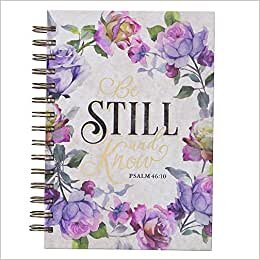 Christian Art Gifts دفتر ملاحظات فنية مسيحية / دفتر مجلة Be Still and Know - مزمور 46:10 آيات من الكتاب المقدس الوردية الأرجوانية الملهمة السلك باوند الحلزوني مع 192 صفحة مبطنة، 6 بوصة × 8 بوصة تكوين تحميل مجانا Christian Art Gifts تكوين