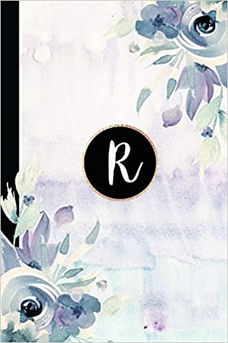 R: Monogram Initial R Composition Notebook For Women And Girls indir