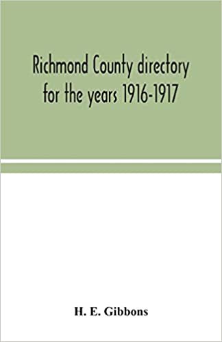 indir Richmond County directory for the years 1916-1917