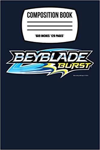 Composition Notebook: Beyblade Burst Dark Logo 120 Wide Lined Pages - 6" x 9" - Planner, Journal, College Ruled Notebook, Diary for Women, Men, s, and Children indir