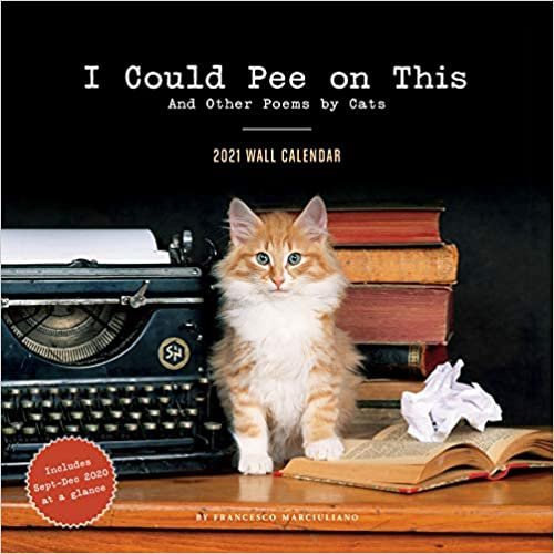I Could Pee on This 2021 Wall Calendar: (Funny Cat Calendar, Monthly Calendar with Hilarious Kitty Pictures and Poems)