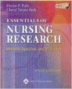  بدون تسجيل ليقرأ Essentials of Nursing Research Methods, Appraisal, and Utilization by Denise F. Polit - Paperback