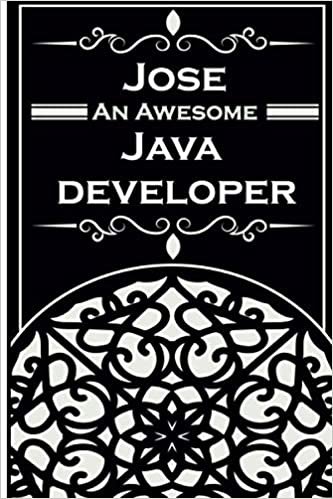 Jose An Awesome Java Developer: Notebook and Journal to Write in | personalised name | Lined White Paper/ Personal Diary / Travel Book | 6 x 9" | 110 Pages | Ideal Gift for java developer