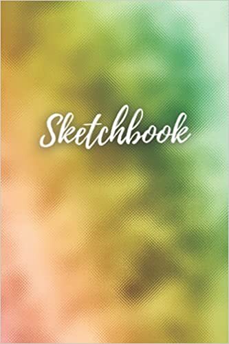 indir Sketchbook: &quot;6X9&quot; 100 Blank Page Beautiful Unisex Rainbow Foil Glossy Cover Sketchbook/Rainbow Sketchbook For Kids And Adults