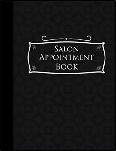 indir Salon Appointment Book: 4 Columns Appointment Log Book, Appointment Time Planner, Hourly Appointment Calendar, Black Cover: Volume 11