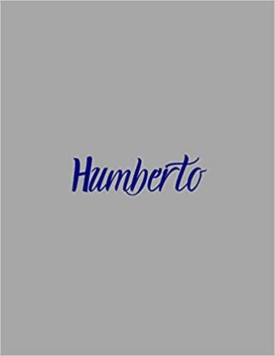اقرأ Humberto: notebook with the name on the cover, elegant, discreet, official notebook for notes, dot grid notebook, الكتاب الاليكتروني 