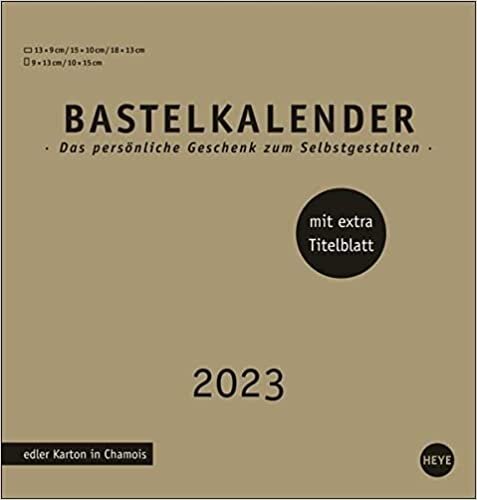 ダウンロード  Premium-Bastelkalender gold mittel 2023 本