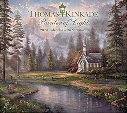 ダウンロード  Thomas Kinkade Painter of Light with Scripture 2020 Deluxe Wall Calendar 本