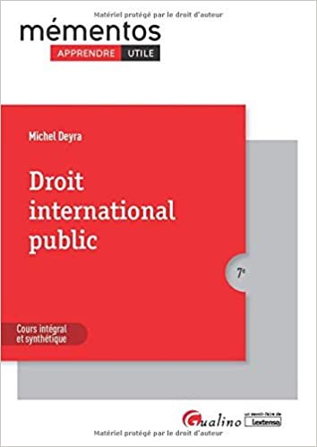 indir Droit international public: Cours intégral et synthétique (2020) (Mémentos)