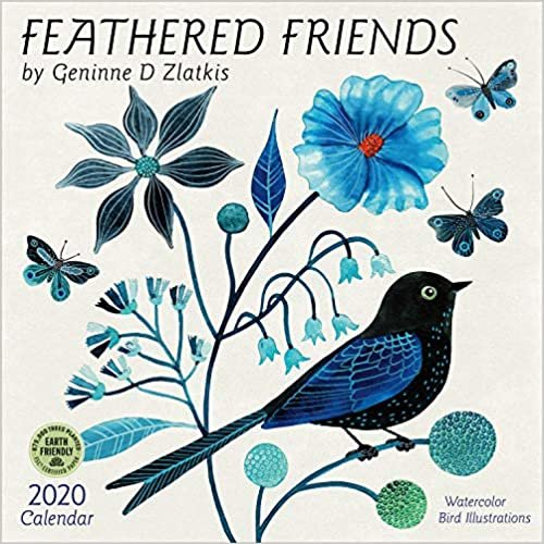 Feathered Friends 2020 Calendar: Watercolor Bird Illustrations ダウンロード