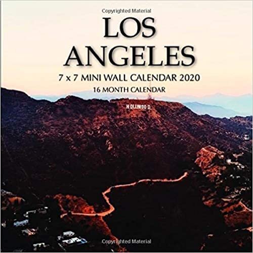 Los Angeles 7 x 7 Mini Wall Calendar 2020: 16 Month Calendar indir