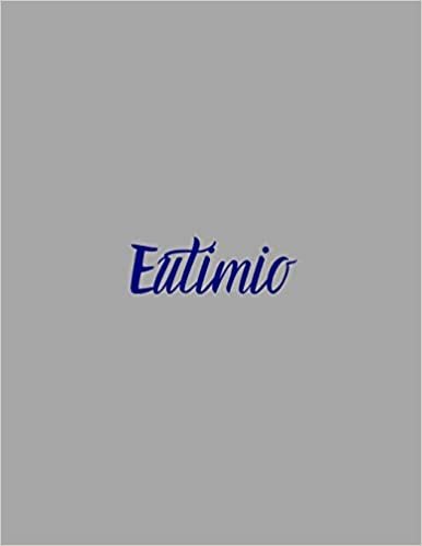 تحميل Eutimio: notebook with the name on the cover, elegant, discreet, official notebook for notes, dot grid notebook,