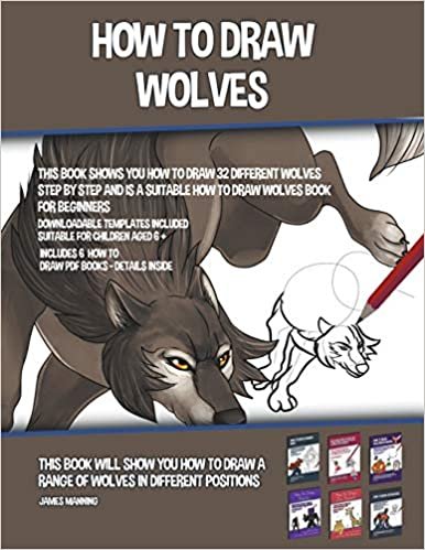 indir How to Draw Wolves (This Book Shows You How to Draw 32 Different Wolves Step by Step and is a Suitable How to Draw Wolves Book for Beginners)