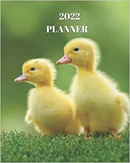 2022 Planner: Two Yellow Ducklings - Monthly Calendar with U.S./UK/ Canadian/Christian/Jewish/Muslim Holidays– Calendar in Review/Notes 8 x 10 in. indir
