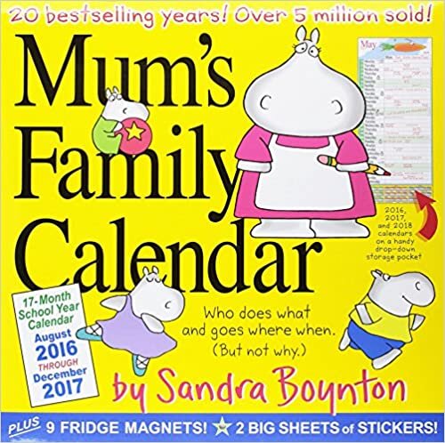 2017 Mums Family Wall Calendar