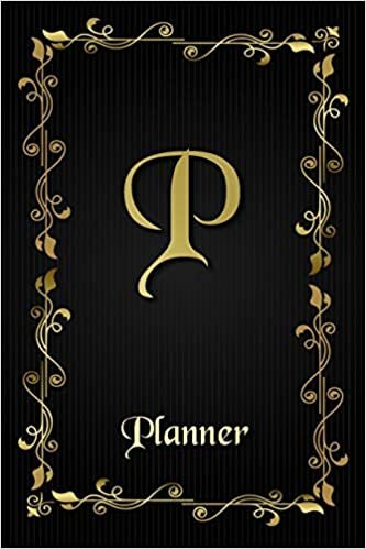 P: Letter Journal Monogram Minimalist Lined Notebook To Do List Undated Daily Planner for Personal and Business Activities with Check Boxes to Help ... to Get Organized (9 x 6 inches 120 pages) indir