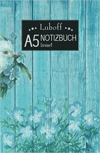 Luboff Notizbuch A5, liniert, 100 Seiten, 80 g/m² indir