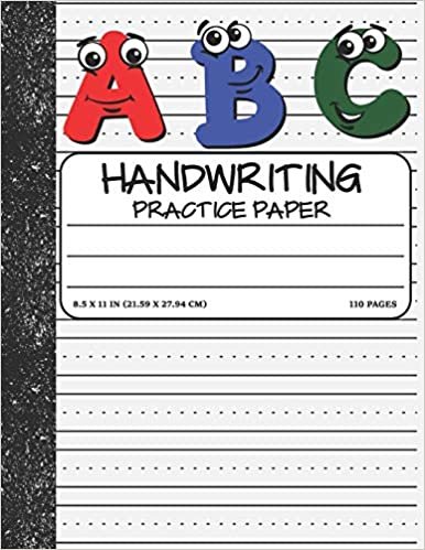 تحميل Handwriting Practice Paper: Dotted Mid-lines 110 Pages Uppercase and Lowercase Writing Sheets Notebook For Kids (Kindergarten To 3rd Grade Students)