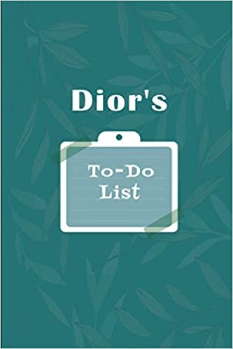 indir Dior&#39;s To˗Do list: Checklist Notebook | Daily Planner Undated Time Management Notebook