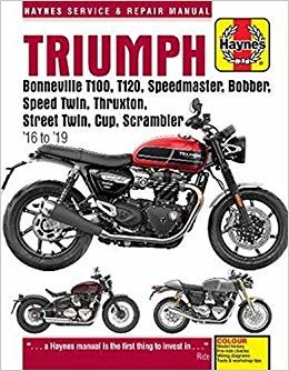 تحميل Triumph Bonneville T100, T120, Speedmaster, Bobber, Speed Twin, Thruxton, Street Twin, Cup, Scrambler (16 to 19)