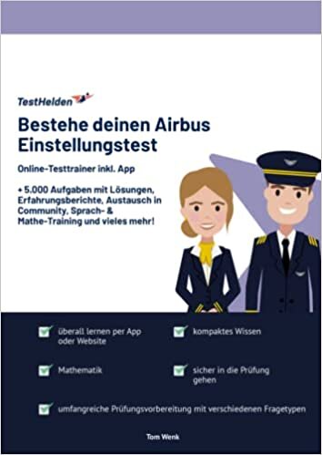 تحميل Bestehe deinen Airbus Einstellungstest: Online-Testtrainer inkl. App I + 5.000 Aufgaben mit Lösungen, Erfahrungsberichte, Austausch in Community, ... und vieles mehr! (German Edition)