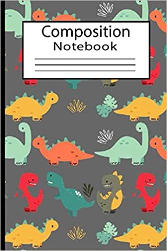 Composition Notebook: Notebook Journal Notebook Journal|Lined Workbook for s Kids Students Girls for Home School College Cute Dinosaur & Donut Pattern indir