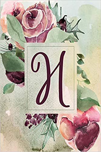 indir H: Wine Green Floral 2020 Weekly Planner 6”x9” (Wine Green Floral 6”x9” Planner Alphabet Series - Letter H, Band 8)