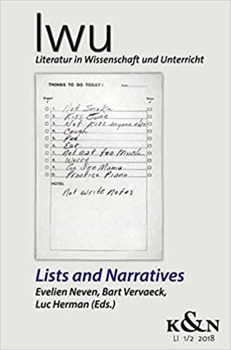 Lists and Narrative: Literatur in Wissenschaft und Unterricht. LWU LI 1/2 2018 (LWU Literatur in Wissenschaft und Unterricht)