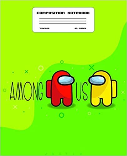 Composition Notebook: Among Us Wide Ruled Composition Notebook | 7.5x9.25 | Colorful Characters Pack Pattern It Will Be Fun! ダウンロード